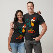 T-shirt F-caw-f Funny Chicken Humor Quote Rooster Meme  (Unisexe)