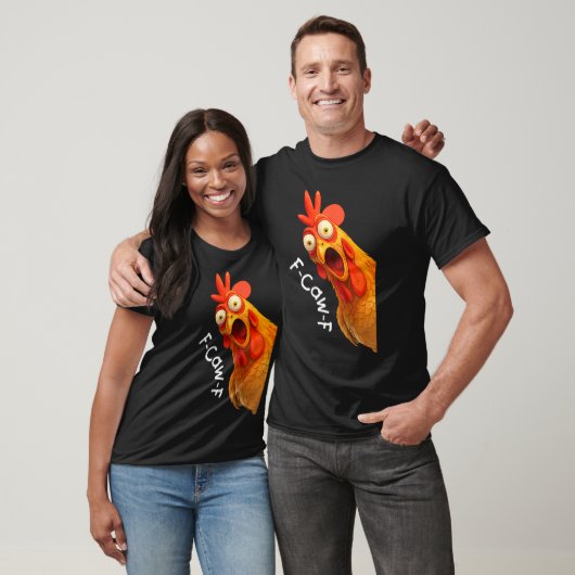 T-shirt F-Caw-F Funny Chicken Meme Design (Unisexe)
