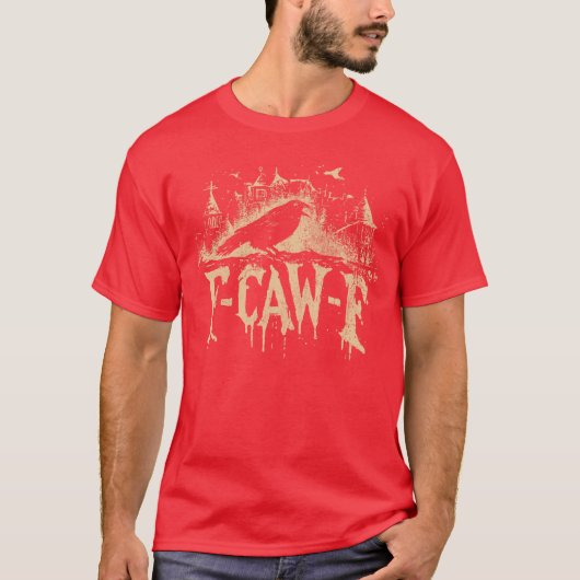 T-shirt F Caw F Mème Gothique (Devant)