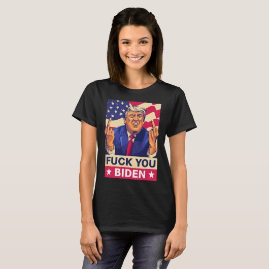 T-shirt F%ck Vous Avez Biden Funny Trump (Devant entier)