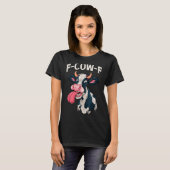 T-shirt F-cow-f Funny Meme Fcowf Cow Men Women (Devant entier)
