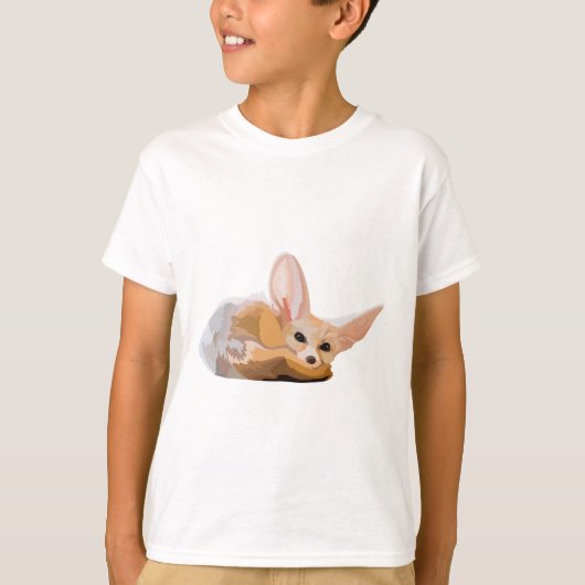 T-shirt F est pour Fennec Fox (Devant)