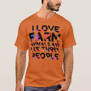 T-shirt F est pour l'animal de ferme