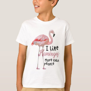 T-shirt F est pour le Flamant rose