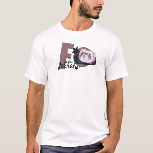 T-shirt F est pour le furet (Devant)