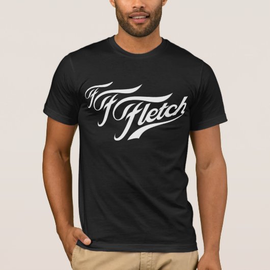 T-shirt F F Fletch sur le noir (Devant)
