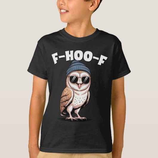 T-shirt F-hoo-f Funny Bird Meme Graphic (Devant)