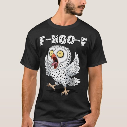 T-shirt F-hoo-f Owl Meme – Funny Screaming Owl Bird Meme G (Devant)