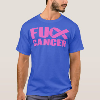 T-shirt F k Cancer rose Ruban Sensibilisation au cancer du