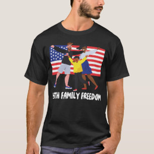T-Shirt F Liberté Famille Foi Rétro Patriotique Ét