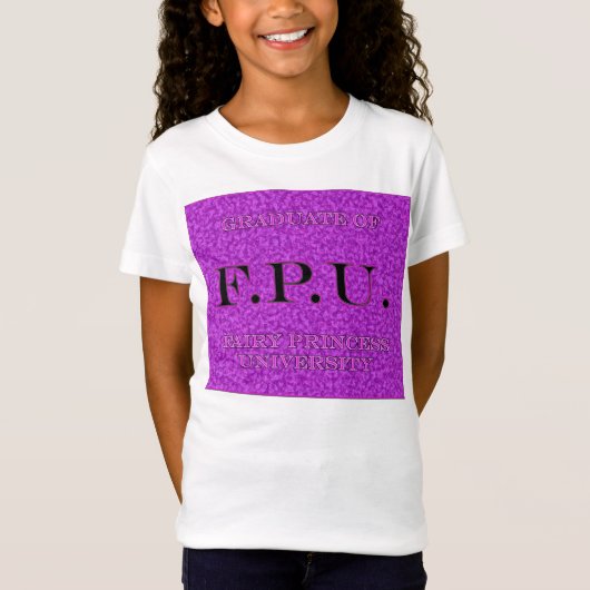 T-Shirt F.P.U. Fairy licencié princesse université 1 (Devant)