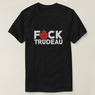 T-shirt F Trudeau drôle camionneurs canadiens anti Justin