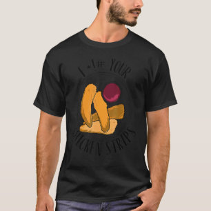 T-shirt F Vos Lanières De Poulet Avec Vêtements De Nourrit