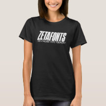 T-Shirt (F) - Zetafonts La Fonderie de Caractères