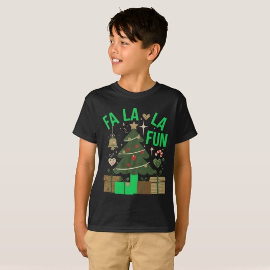 T-shirt Fa La La Fun Art numérique Design (Devant entier)