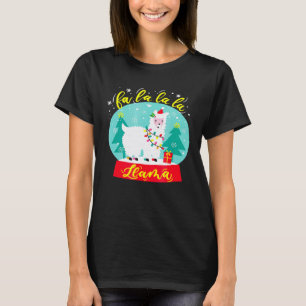 T-shirt Fa la la la Noël Lama