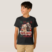T-shirt Fa La La Labrador Funny Christmas (Devant entier)