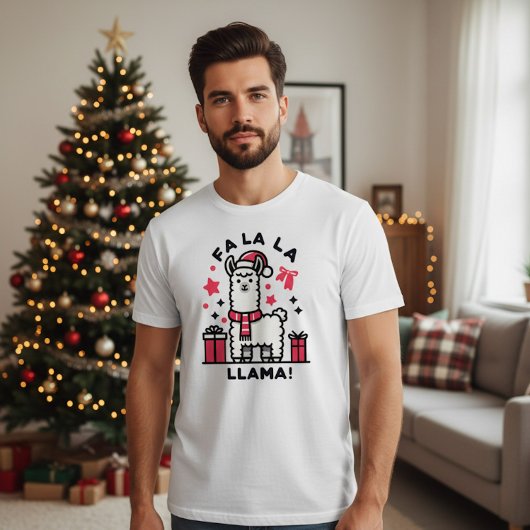 T-shirt Fa La La Llama Christmas