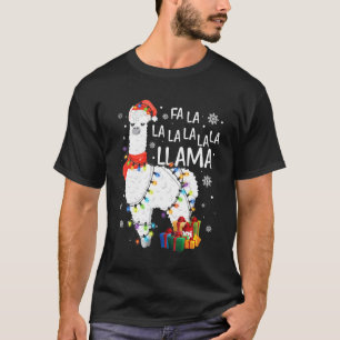 T-shirt Fa La La Llama Fantastique Noël Lllama Lo