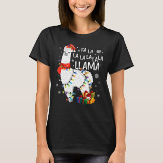T-shirt Fa La La Llama Funny Noël de chemise Noël