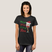 T-shirt Fa_La_La_Wine_Christmas_Wine_Glass (Devant entier)