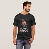 T-shirt Fa La Mingo Flamant rose Christmas Tree Lights Tro (Devant entier)