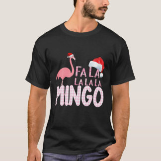 T-shirt Fa La Mingo Flamingo For Christmas