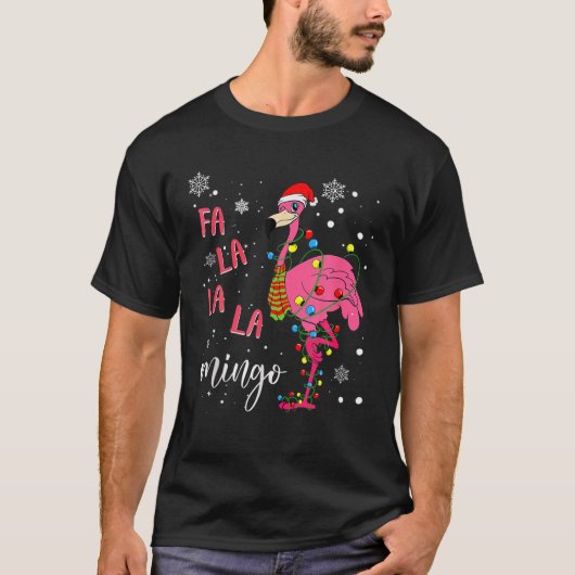 T-shirt Fa La Mingo Santa Hat Noël (Devant)