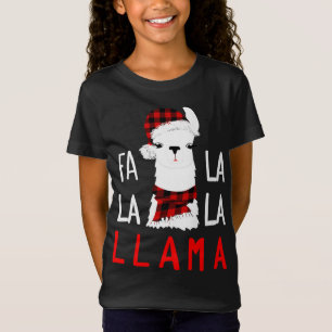 T-Shirt Fa Lalalaaa Llama Porter Du Buffalo Plaid Scarf Ch