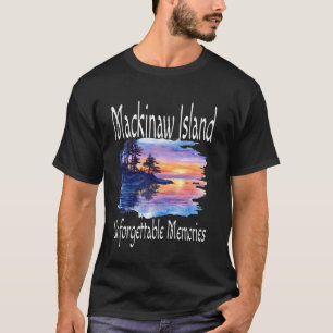 T-shirt Fa Souvenirs Inoubliables de l'Île de Mackinaw