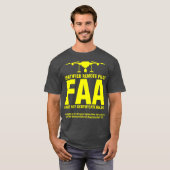 T-shirt FAA Certified Drone Pilot Funny Don pour Remote (Devant entier)