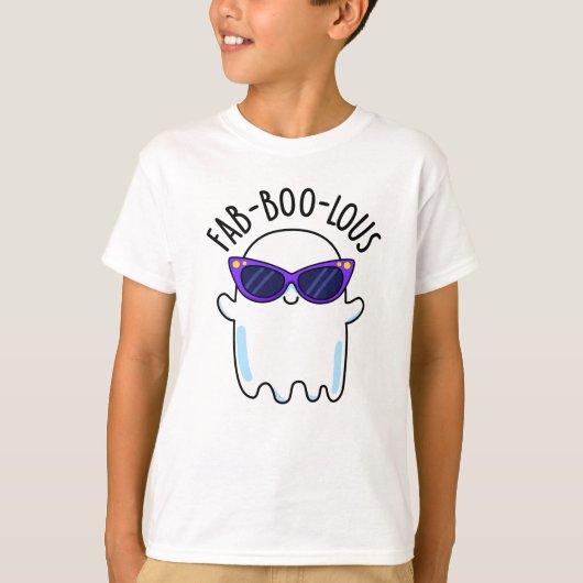 T-shirt Fab-Boo-Lous Drôle Pun Fantôme (Devant)
