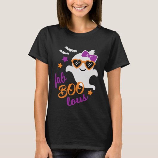 T-shirt Fab Boo Lous Halloween Fantôme (Devant)