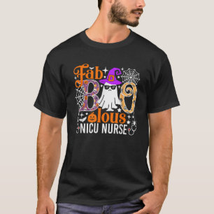 T-shirt Fab Boo Lous Nicu Nurse Funny Halloween Costume