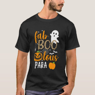 T-shirt Fab Boo Lous Para Ghost Halloween