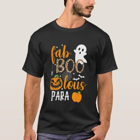 T-shirt Fab Boo Lous Para Ghost Halloween (Devant)
