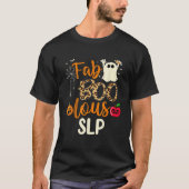 T-shirt Fab Boo Lous SLP Leopard Éffrayant Halloween Costu (Devant)
