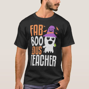 T-shirt Fab Boo Lous Teacher Boo Ghost Halloween Horreur B
