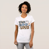 T-shirt FabBOOlous - Fantômes avec Glam (Devant entier)