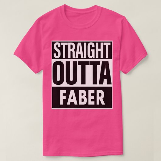 T-shirt Faber Nom Droit Outta Faber (Design devant)