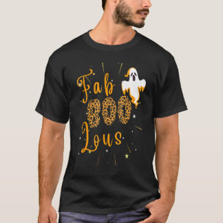T-shirt Faboolous Leopard Fabous Boos Automne Citrouille H