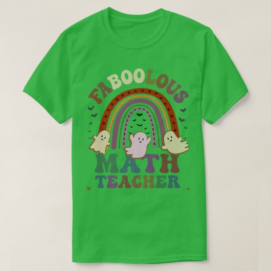 T-shirt FaBOOlous MATH Costume D'ENSEIGNANT Ceci Est Mon É (Design devant)