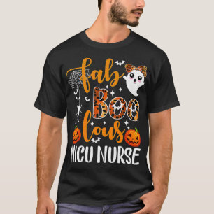 T-shirt Faboolous Nicu Nurse Funny Nicu Nurse Halloween Bo