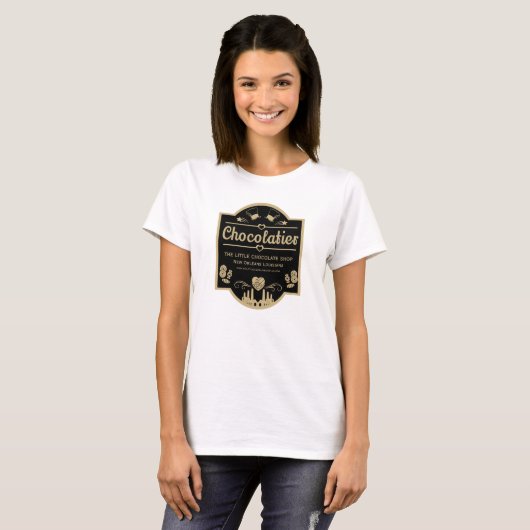 T-shirt Fabricant de chocolatier (Devant entier)