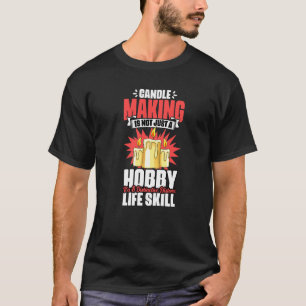 T-shirt Fabrication de bougies Compétence de vie distincti