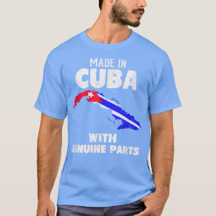 T-shirt Fabriqué à Cuba avec des pièces d'origine Cubain F