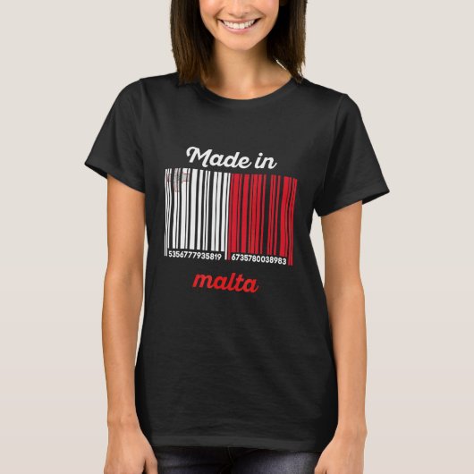 T-shirt Fabriqué à Malte (Devant)