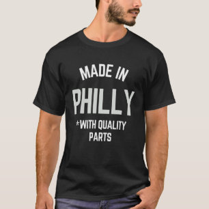 T-shirt Fabriqué À Philly Slogan Né À Philadelphie