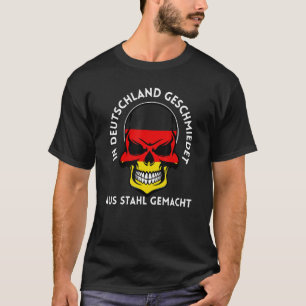 T-shirt Fabriqué Allemagne Allemand Drapeau Allemand Trava