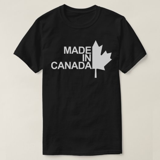 T-shirt Fabriqué Au Canada 2 (Design devant)